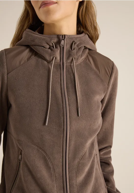 Veste à capuche urban taupe