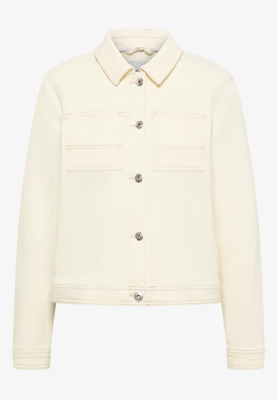 Kurze Jacke pearl beige