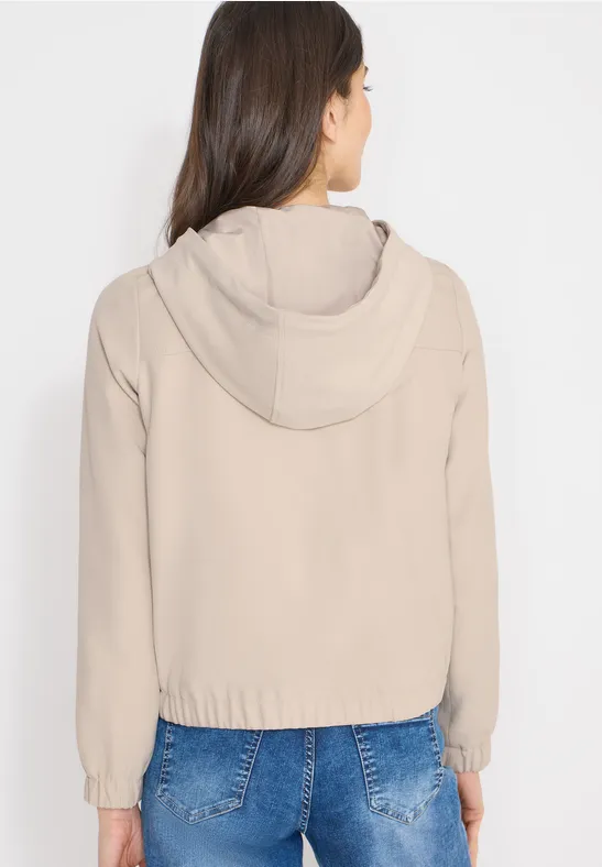 Hoodie Jacke grain beige