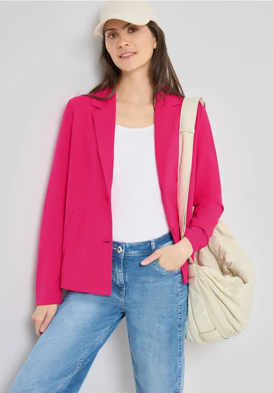 Basis blazer beetroot pink