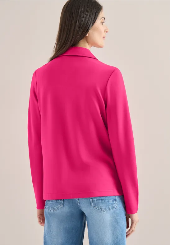 Basis blazer beetroot pink