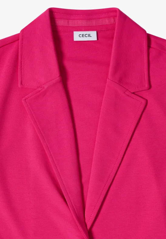 Basis blazer beetroot pink