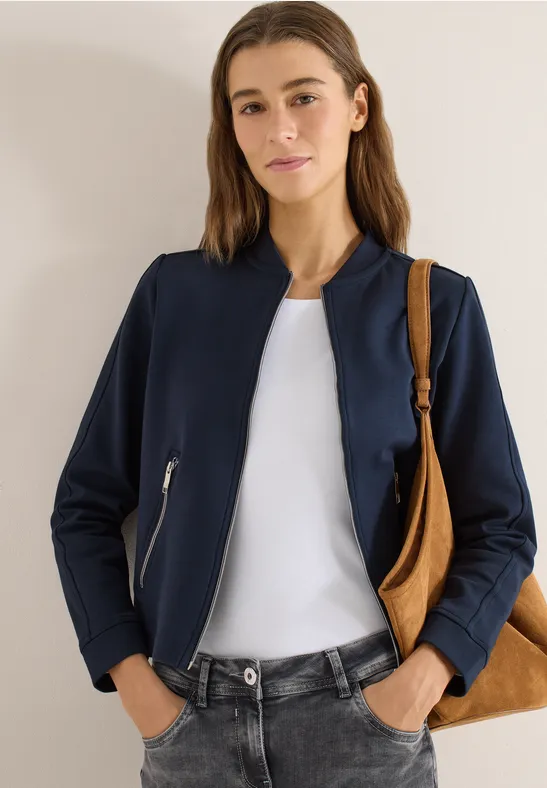 Blouson z lampasami universal blue