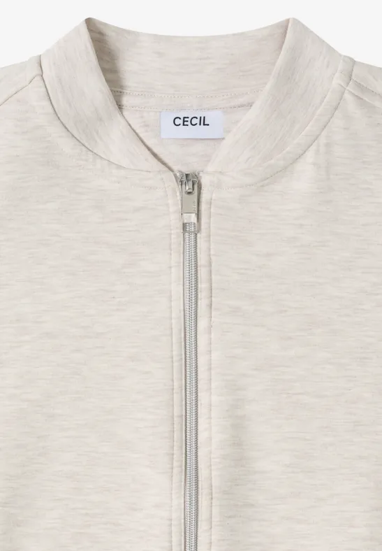 Blouson z lampasami pearl beige mel.