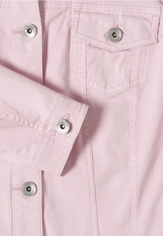 Veste en jean au look colored denim light blush rose