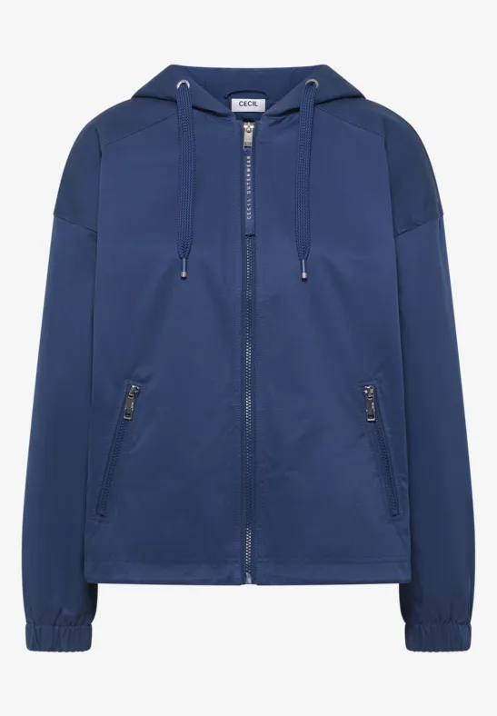 Veste avec capuche sporty denim blue