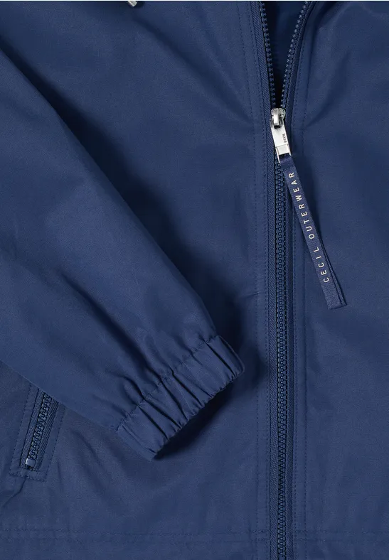 Veste avec capuche sporty denim blue
