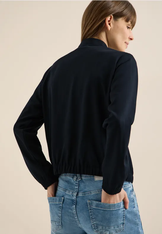 Blouson mit Glitzerstreifen universal blue