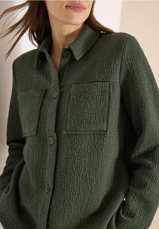 Survêtement avec poches poitrine et structure khaki