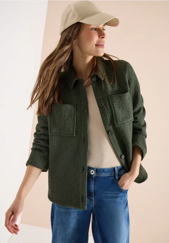 Survêtement avec poches poitrine et structure khaki