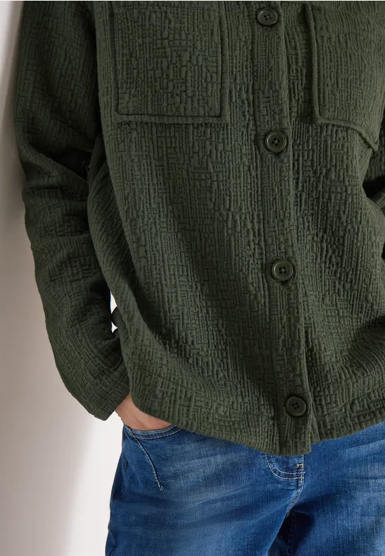 Survêtement avec poches poitrine et structure khaki