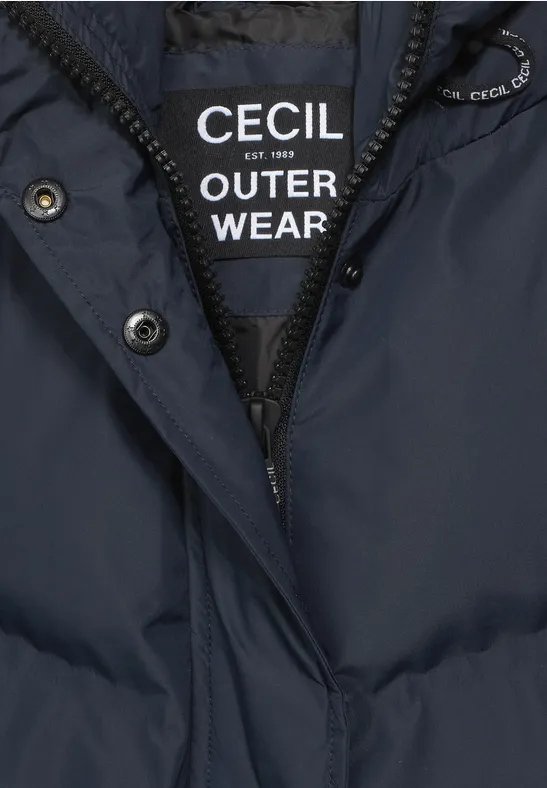 Weste in Stepp Optik deep blue