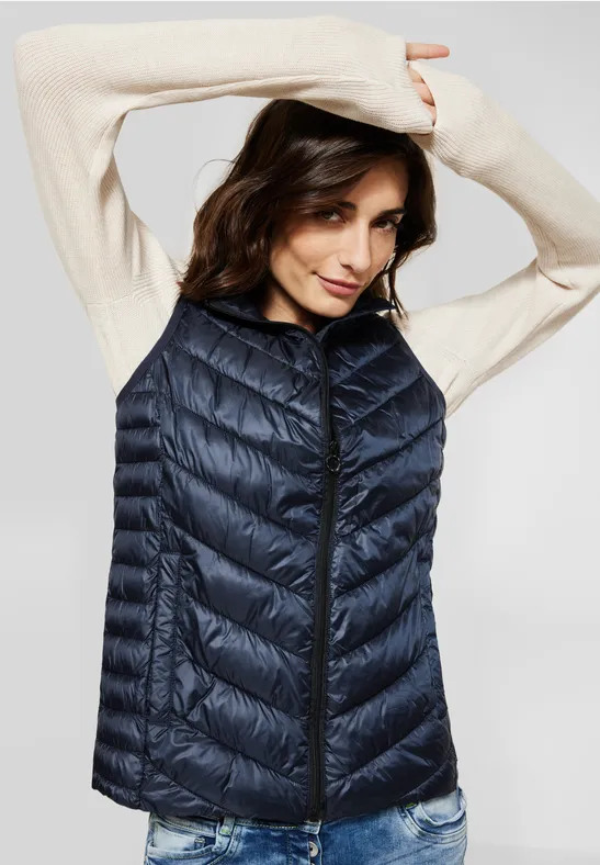 Leichte Steppweste deep blue