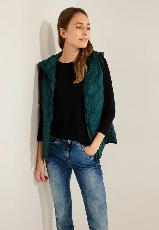 Steppweste night forest green