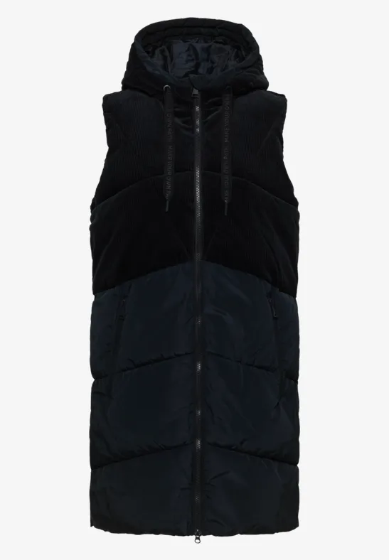 Cordmix Puffer Weste dark navy blue