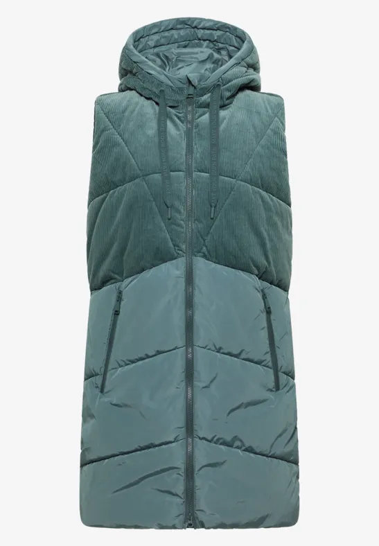 Cordmix Puffer Weste ice hill green