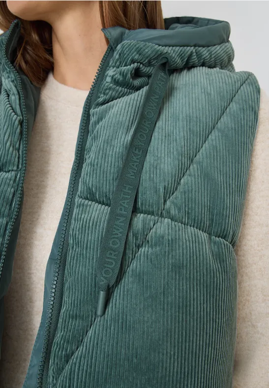 Cordmix Puffer Weste ice hill green