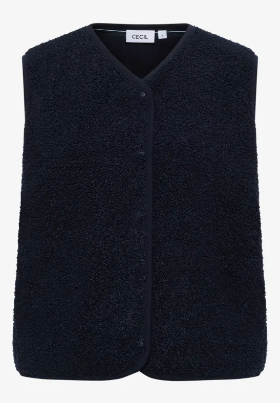 Wollen gilet urban dark blue