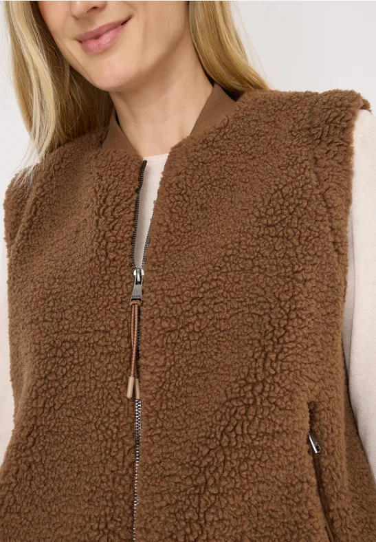 Teddy Weste mocha caramel