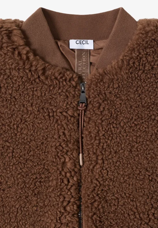 Teddy Weste mocha caramel