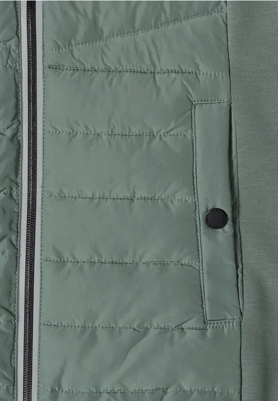 Gilet à capuche kelp green