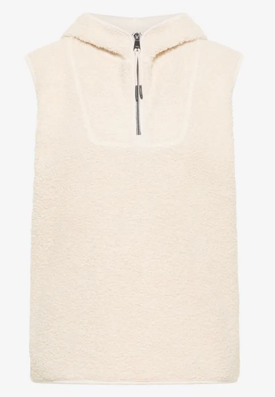 Teddy Troyer Weste teddy vanilla white