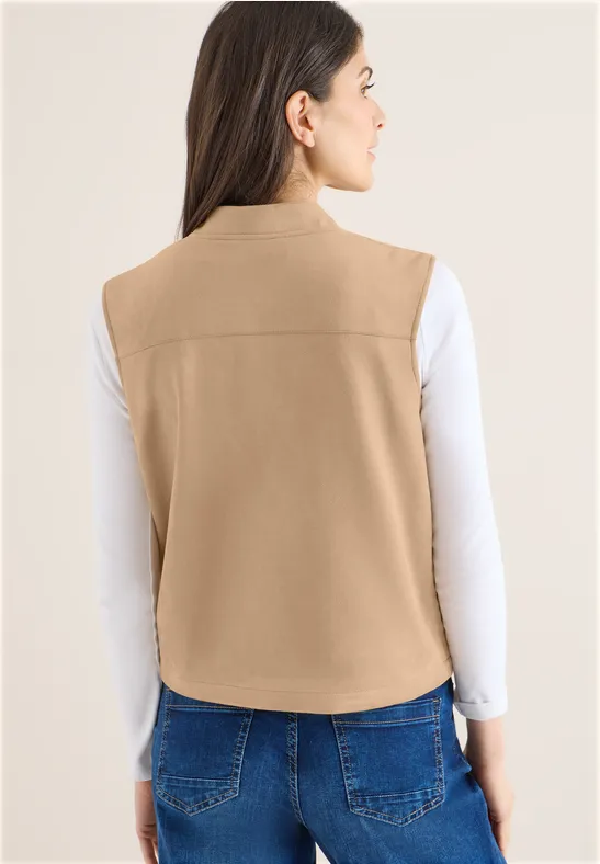 Blouson Weste golden camel