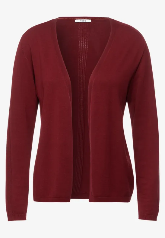 Offene Strickjacke copper brown