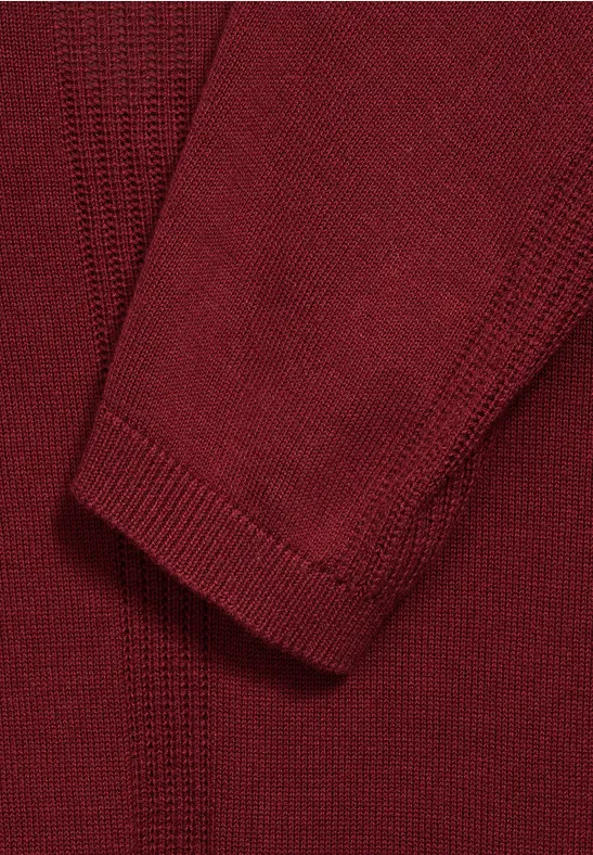 Offene Strickjacke copper brown