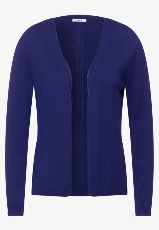 Veste en maille ouverte cosmic blue