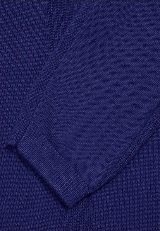 Veste en maille ouverte cosmic blue