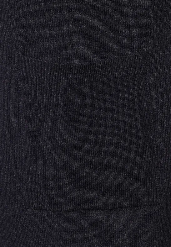 Weste mit Schalkragen deep blue melange