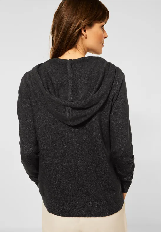 Zacht vest black melange