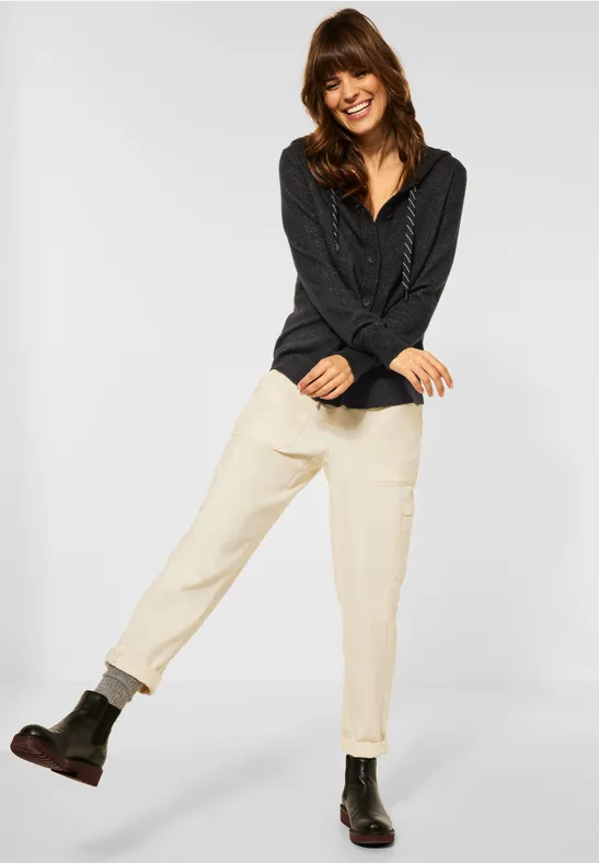 Zacht vest black melange