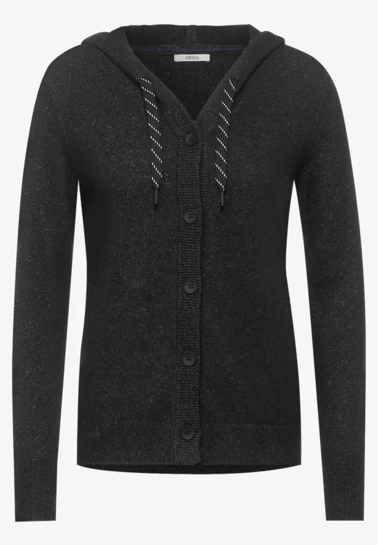 Zacht vest black melange