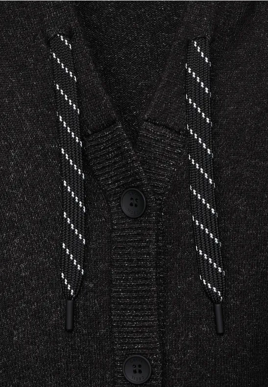 Zacht vest black melange