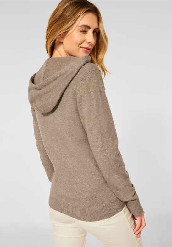 Gilet souple cappuccino beige melange