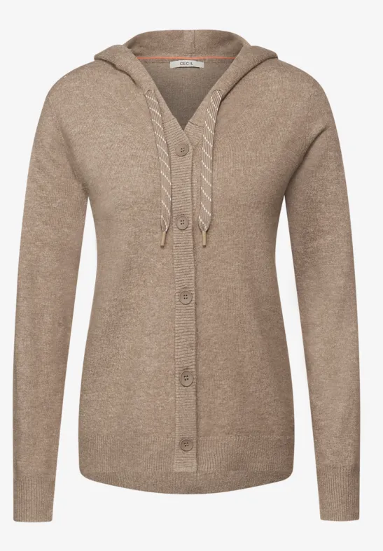 Gilet souple cappuccino beige melange