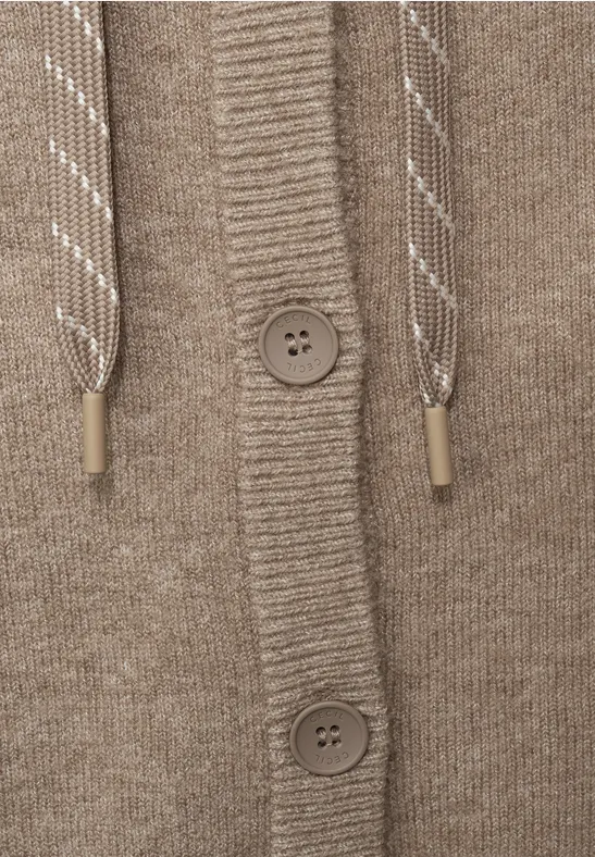 Gilet souple cappuccino beige melange