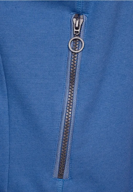 Veste en sweat double-face just blue