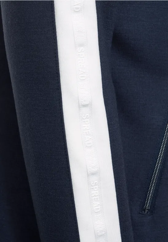 Sweatjacke mit Stehkragen deep blue