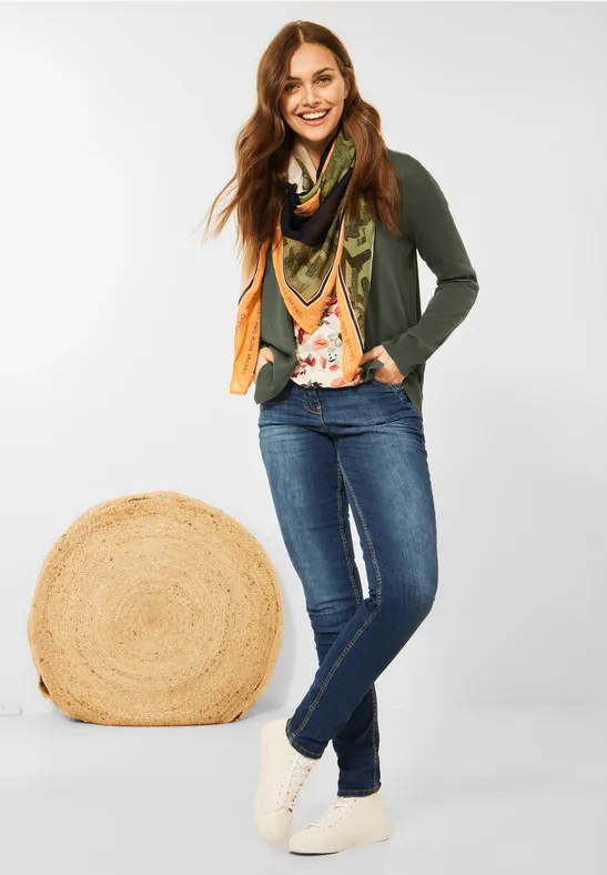 Cardigan basique style sweat à capuche utility olive