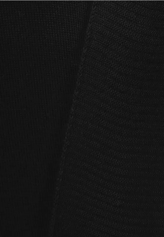 Cardigan basique ouvert Black