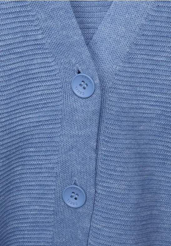 Gemêleerde cardigan light blue heather melange