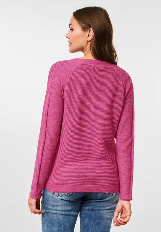 Melange Cardigan frosted rose