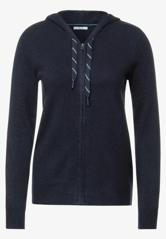 Cosy vest met rits night sky blue