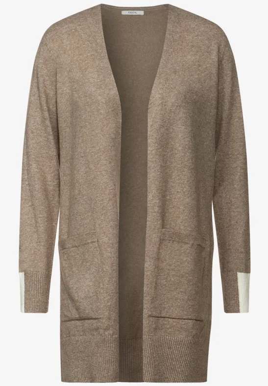 Cecil Damen Cardigan Lang - Weicher Strickmantel Mit Taschen
