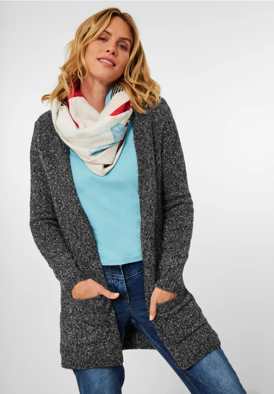 Bouclé cardigan Black