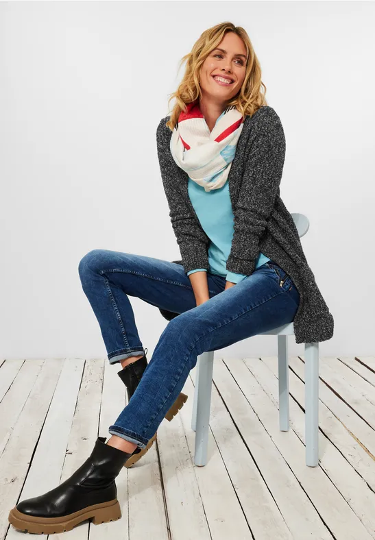 Bouclé cardigan Black