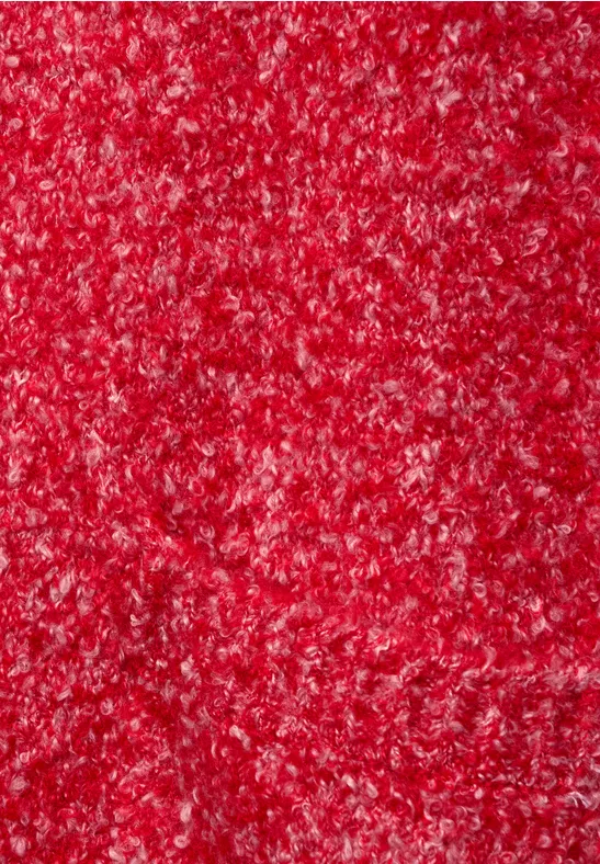 Cardigan bouclé strong red